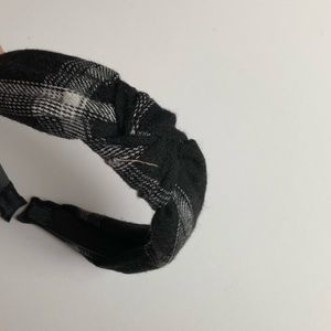 Plaid Top Knot Headband